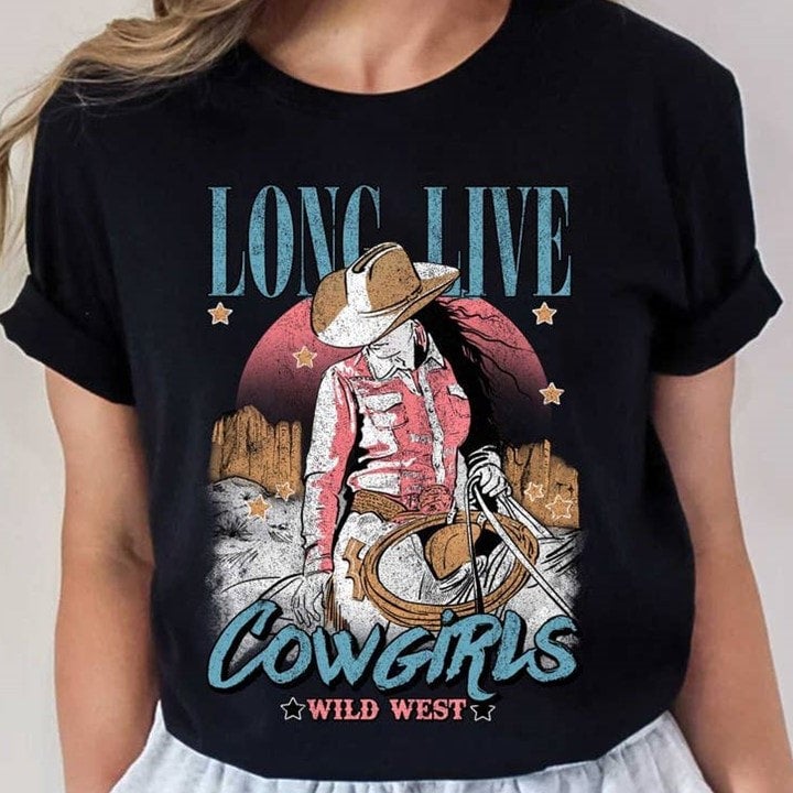 Long Live Cowgirls Tshirt - WAS $40 | BUCKIN' BOOTS
