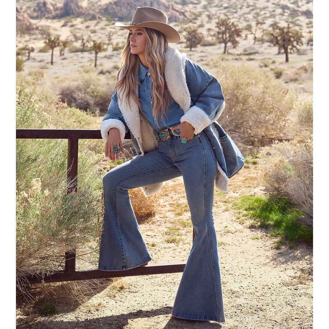 Wrangler x Lainey Wilson Daydream Flare Bell Bottoms BUCKIN' BOOTS